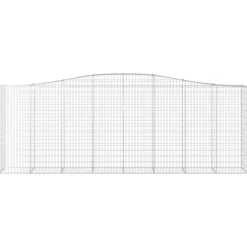 Online FinePRICE Kaarevat kivikorit 2 kpl 400x50x200/220 cm galvanoitu rauta (46021)