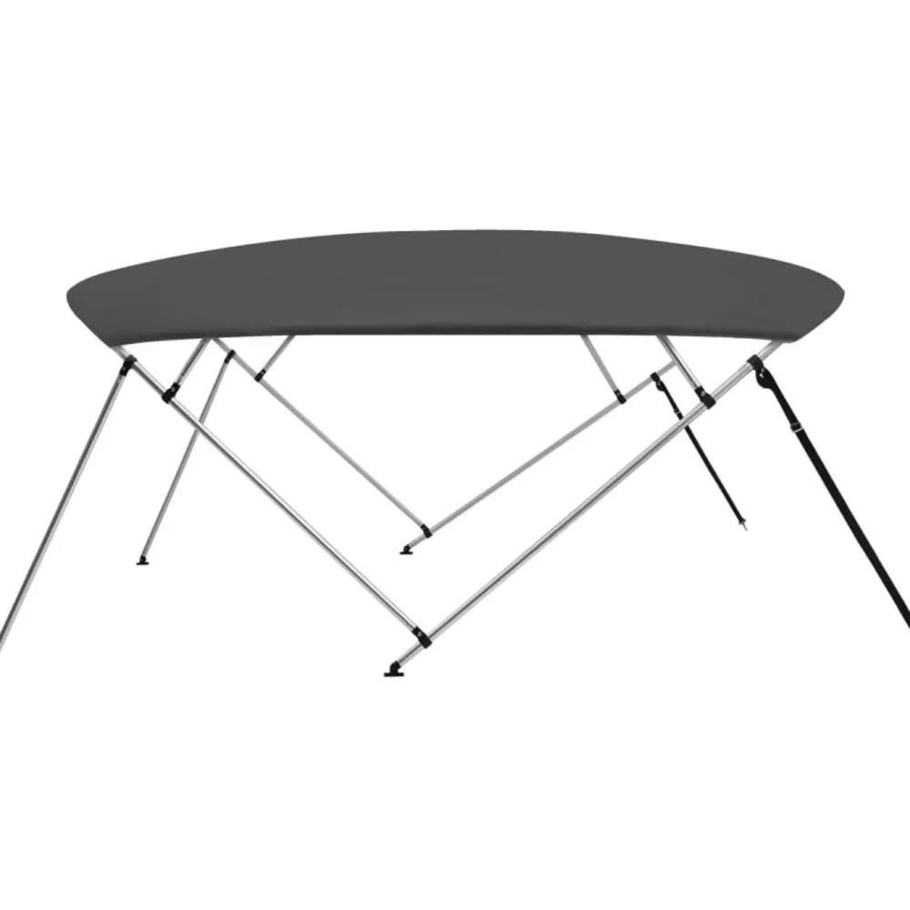 Sale FinePRICE 4-kaarinen bimini-kate, antrasiitti 243x(230-244)x137 cm