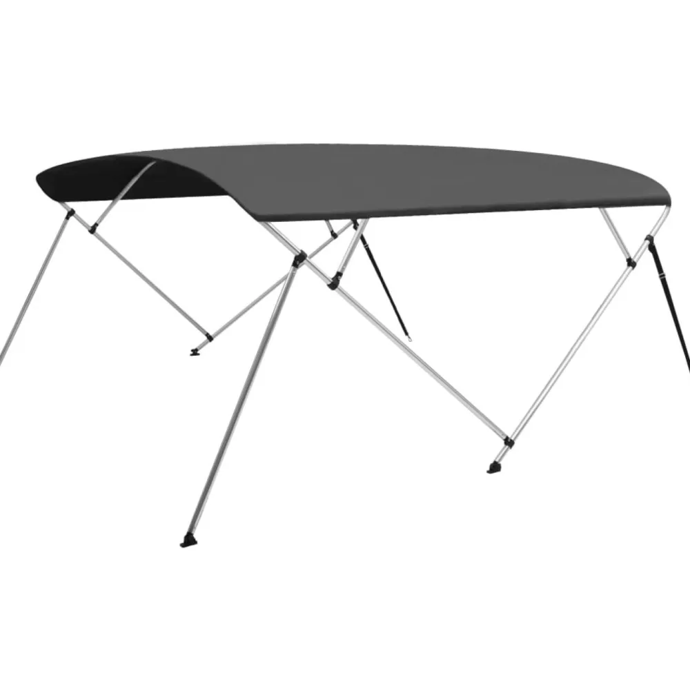 Sale FinePRICE 4-kaarinen bimini-kate, antrasiitti 243x(230-244)x137 cm
