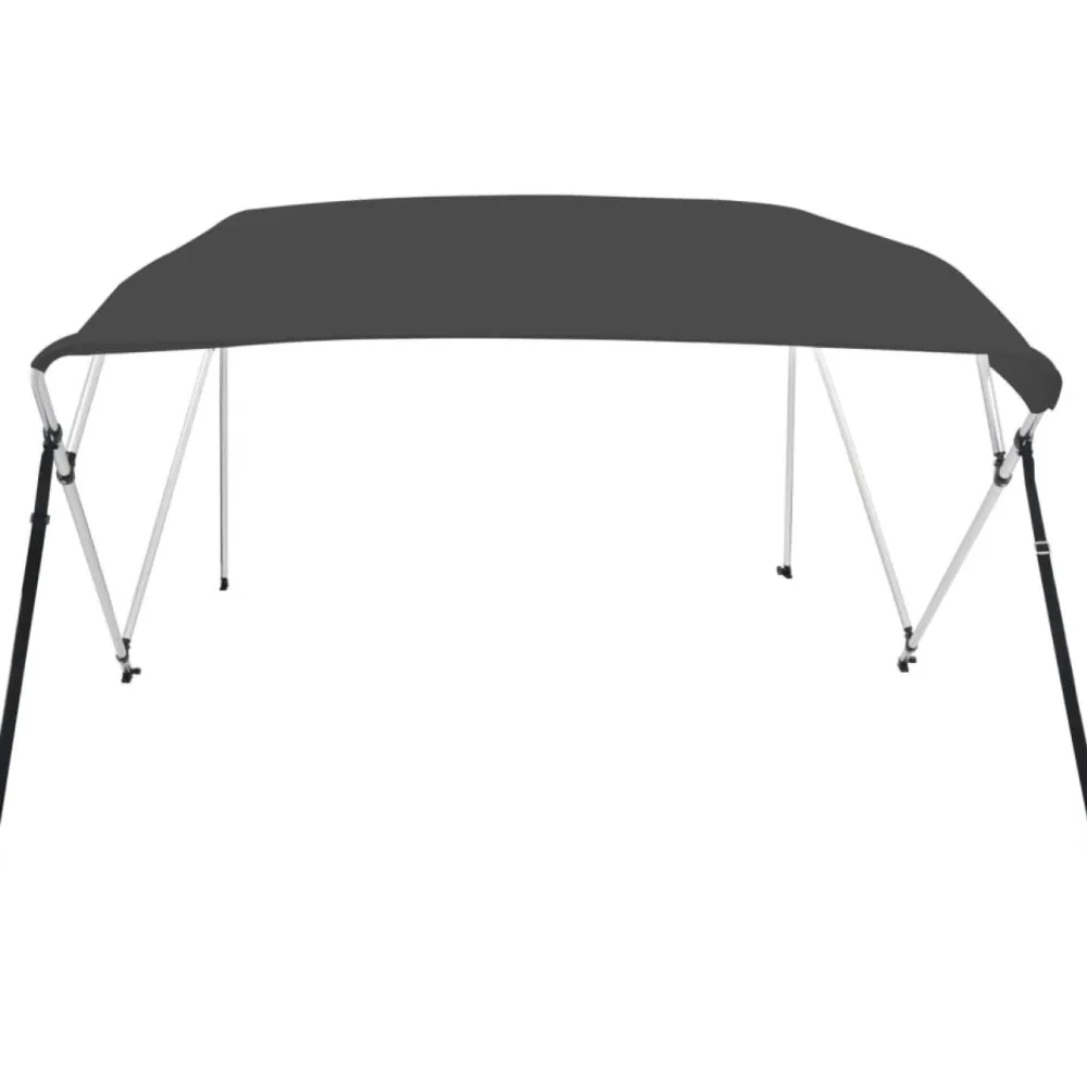 Clearance FinePRICE 4-kaarinen bimini-kate, antrasiitti 243x210x137 cm