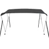 Clearance FinePRICE 3-kaarinen bimini-kate, antrasiitti 183x160x137 cm