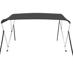 Clearance FinePRICE 3-kaarinen bimini-kate, antrasiitti 183x160x137 cm