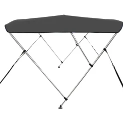 Clearance FinePRICE 3-kaarinen bimini-kate, antrasiitti 183x160x137 cm