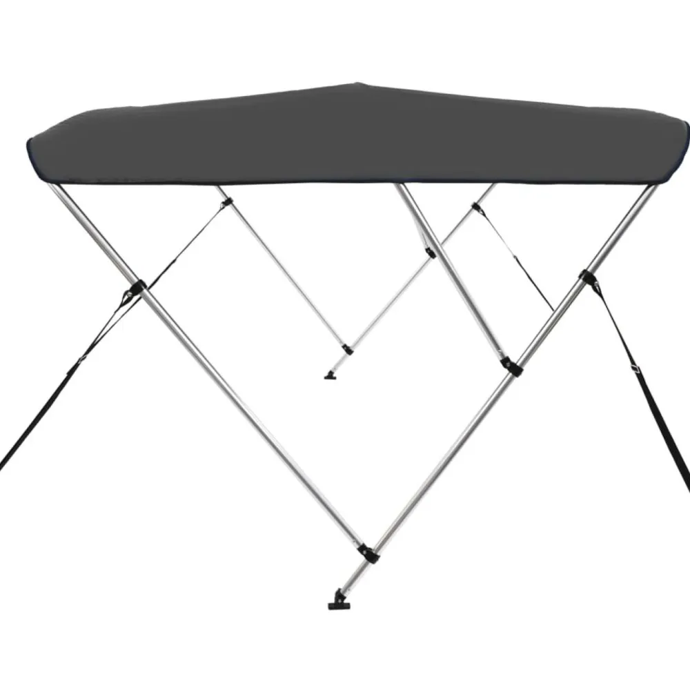 Online FinePRICE 3-kaarinen bimini-kate, antrasiitti 183x180x137 cm