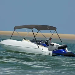 Hot FinePRICE 3-kaarinen bimini-kate, antrasiitti 183x196x137 cm