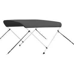 Discount FinePRICE 2-kaarinen bimini-kate, antrasiitti 180x130x110 cm