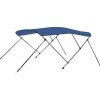Clearance FinePRICE 3-kaarinen bimini-kate, sininen, 183x140x137 cm