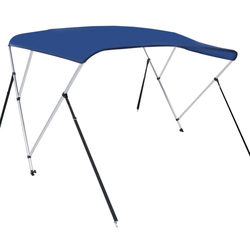 Clearance FinePRICE 3-kaarinen bimini-kate, sininen, 183x140x137 cm