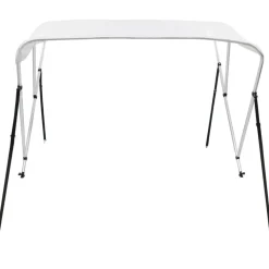Best FinePRICE 3-kaarinen bimini-kate, valkoinen, 183x180x137 cm