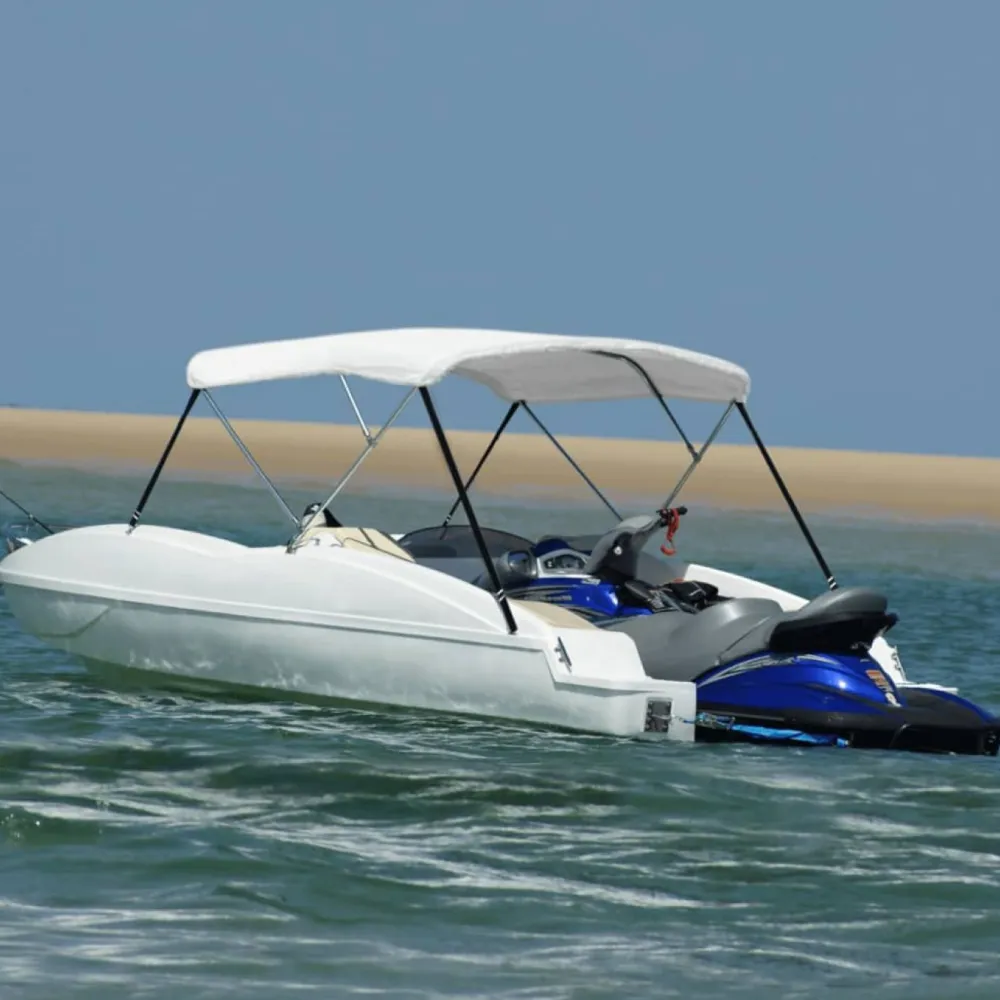Sale FinePRICE 3-kaarinen bimini-kate, valkoinen, 183x160x137 cm