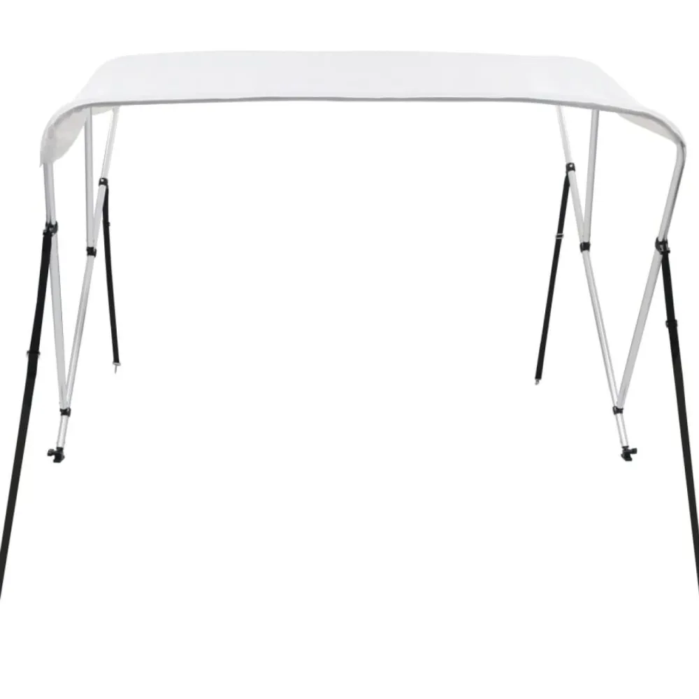 Sale FinePRICE 3-kaarinen bimini-kate, valkoinen, 183x160x137 cm