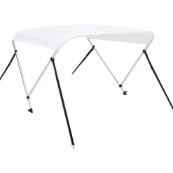 Outlet FinePRICE 2-kaarinen bimini-kate, valkoinen 150x120x110 cm