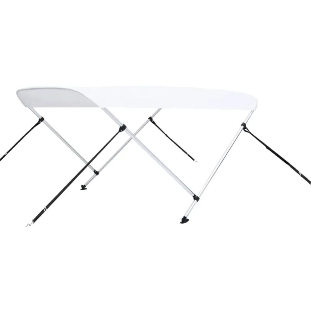 Outlet FinePRICE 2-kaarinen bimini-kate, valkoinen 150x120x110 cm
