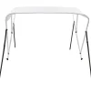 New FinePRICE 3-kaarinen bimini-kate, valkoinen, 183x196x137 cm