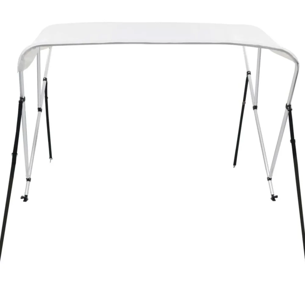 New FinePRICE 3-kaarinen bimini-kate, valkoinen, 183x196x137 cm