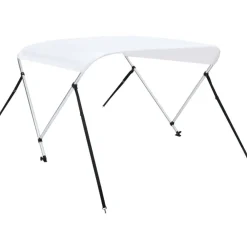 Hot FinePRICE 2-kaarinen bimini-kate, valkoinen 180x130x110 cm