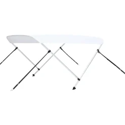 Outlet FinePRICE 2-kaarinen bimini-kate, valkoinen 180x150x110 cm