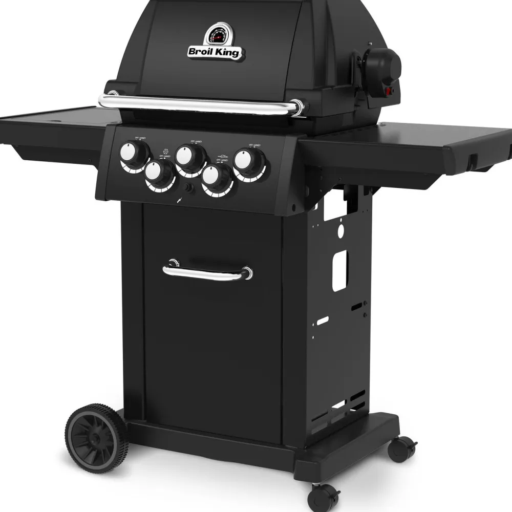 Discount Broil King Kaasugrilli Royal 390 Shadow, 3 poltinta, sivukeitin, varraspaahdin