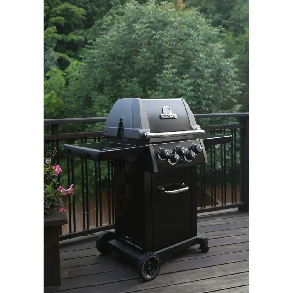 Discount Broil King Kaasugrilli Royal 390 Shadow, 3 poltinta, sivukeitin, varraspaahdin