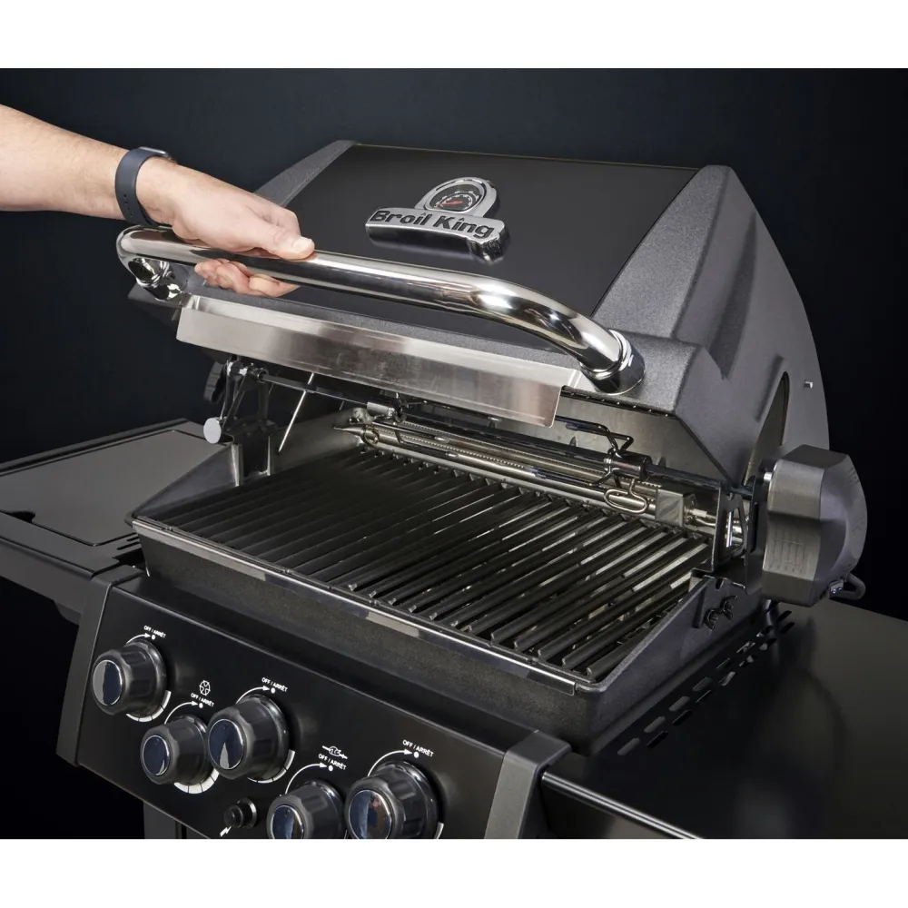 Discount Broil King Kaasugrilli Royal 390 Shadow, 3 poltinta, sivukeitin, varraspaahdin