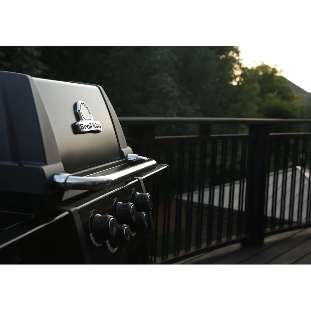 Discount Broil King Kaasugrilli Royal 390 Shadow, 3 poltinta, sivukeitin, varraspaahdin