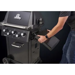 Hot Broil King Kaasugrilli Signet 390 Shadow, 3 poltinta, sivukeitin, varraspaahdin