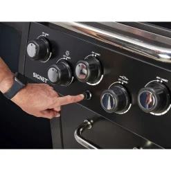Hot Broil King Kaasugrilli Signet 390 Shadow, 3 poltinta, sivukeitin, varraspaahdin