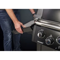 Hot Broil King Kaasugrilli Signet 390 Shadow, 3 poltinta, sivukeitin, varraspaahdin