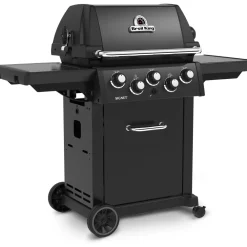 Hot Broil King Kaasugrilli Signet 390 Shadow, 3 poltinta, sivukeitin, varraspaahdin