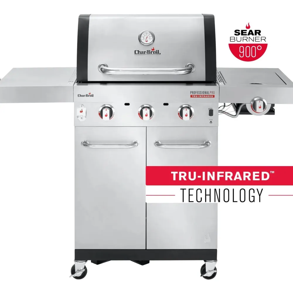 Discount Char-Broil Kaasugrilli Professional PRO S 3, 3 poltinta, pihvinpaistopoltin