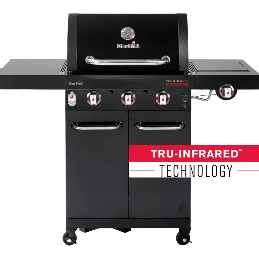 Clearance Char-Broil Kaasugrilli Professional CORE B 3, 3 poltinta, sivukeitin