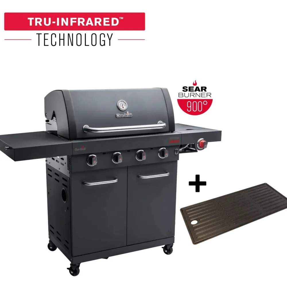 Best Char-Broil Kaasugrilli Professional Power Edition 4, 4 poltinta, pihvinpaistopoltin