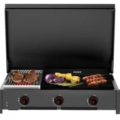 New Cozze Kaasugrilli Combo 900, 2 poltinta ja plancha