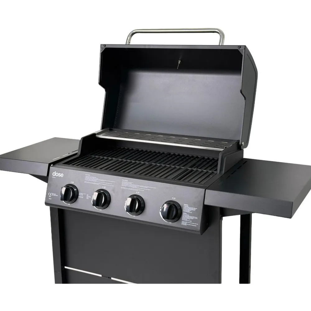Discount Dose Kaasugrilli Barbeque 10140, 4 poltinta, musta