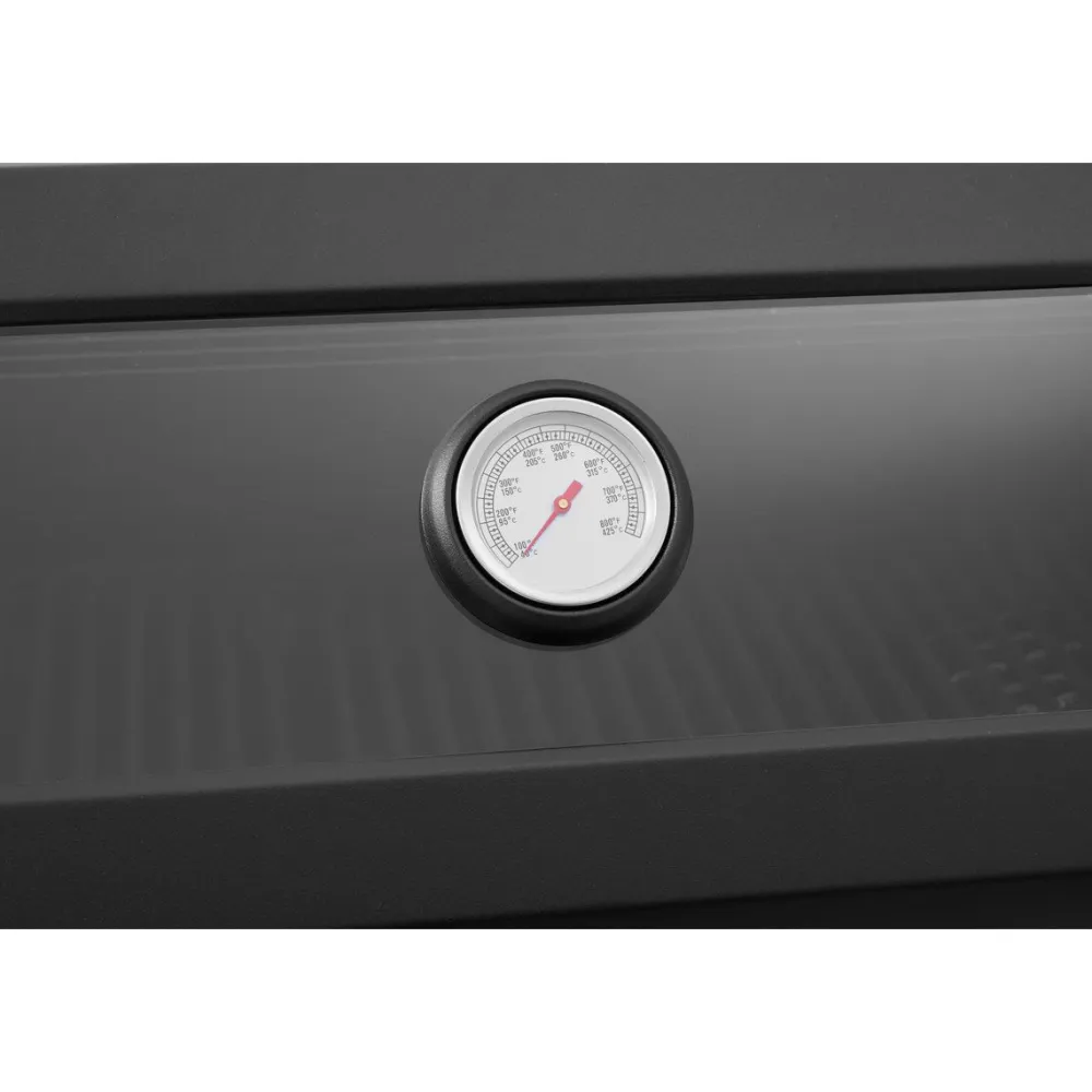 Outlet Kobe Kaasugrilli Premium 6+1, 5 poltinta, sivukeitin, Sear-poltin, lasikansi, musta