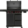 Clearance Landmann Kaasugrilli Rexon Cool Black MaxX 4.1, 4 poltinta, infrapunasivukeitin