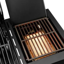 Clearance Landmann Kaasugrilli Rexon Cool Black MaxX 4.1, 4 poltinta, infrapunasivukeitin