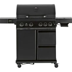 Clearance Landmann Kaasugrilli Rexon Cool Black MaxX 4.1, 4 poltinta, infrapunasivukeitin