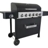 Clearance Lucifer Kaasugrilli Roaster 6.1, 6 poltinta, sivukeitin ja lämpöhylly