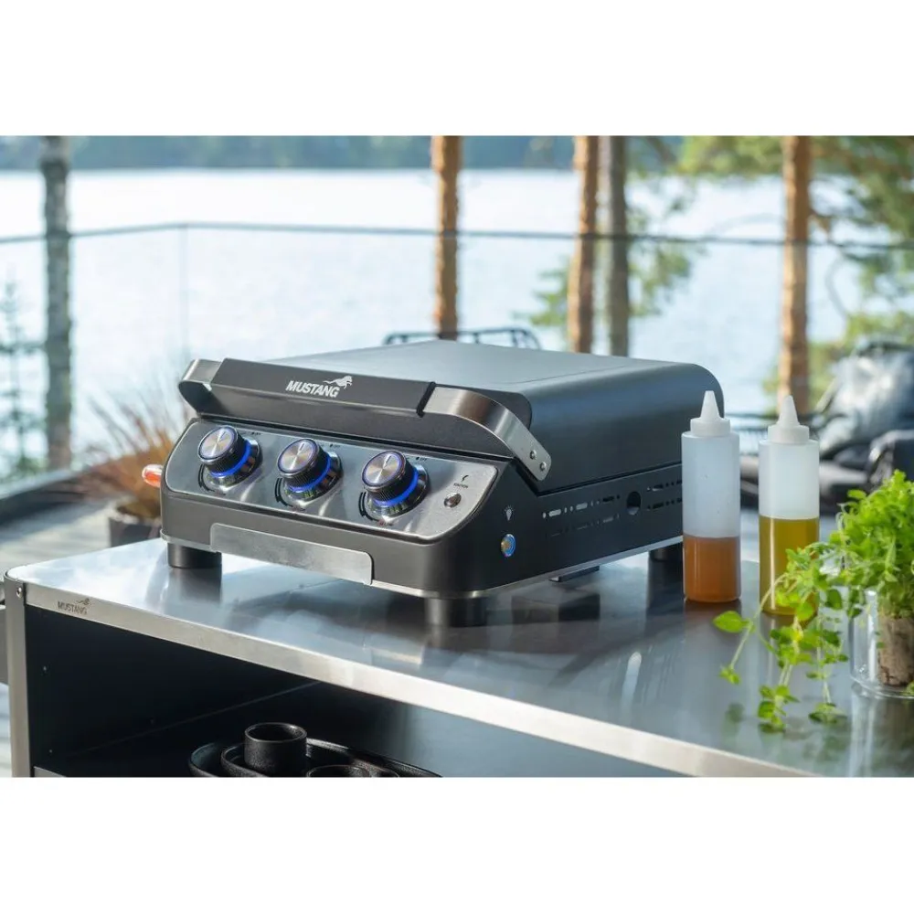 Outlet Mustang Kaasugrilli Plate 3, 3 poltinta