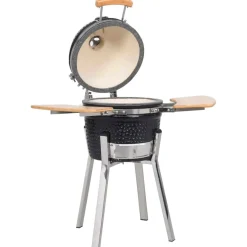 Discount FinePRICE Kamado grilli/savustin keramiikka 81 cm Musta