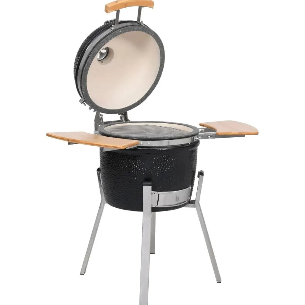 Sale FinePRICE Kamado Keraaminen Grilli/Savustin 76 cm Musta
