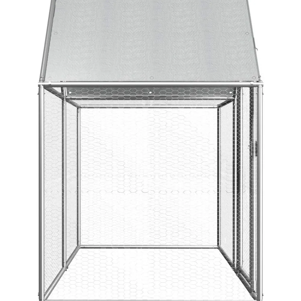 Best FinePRICE Kanahäkki, 2x1x1,5m, galvanoitu teräs