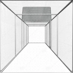 Discount FinePRICE Kanahäkki, 9x1x1,5m, galvanoitu teräs