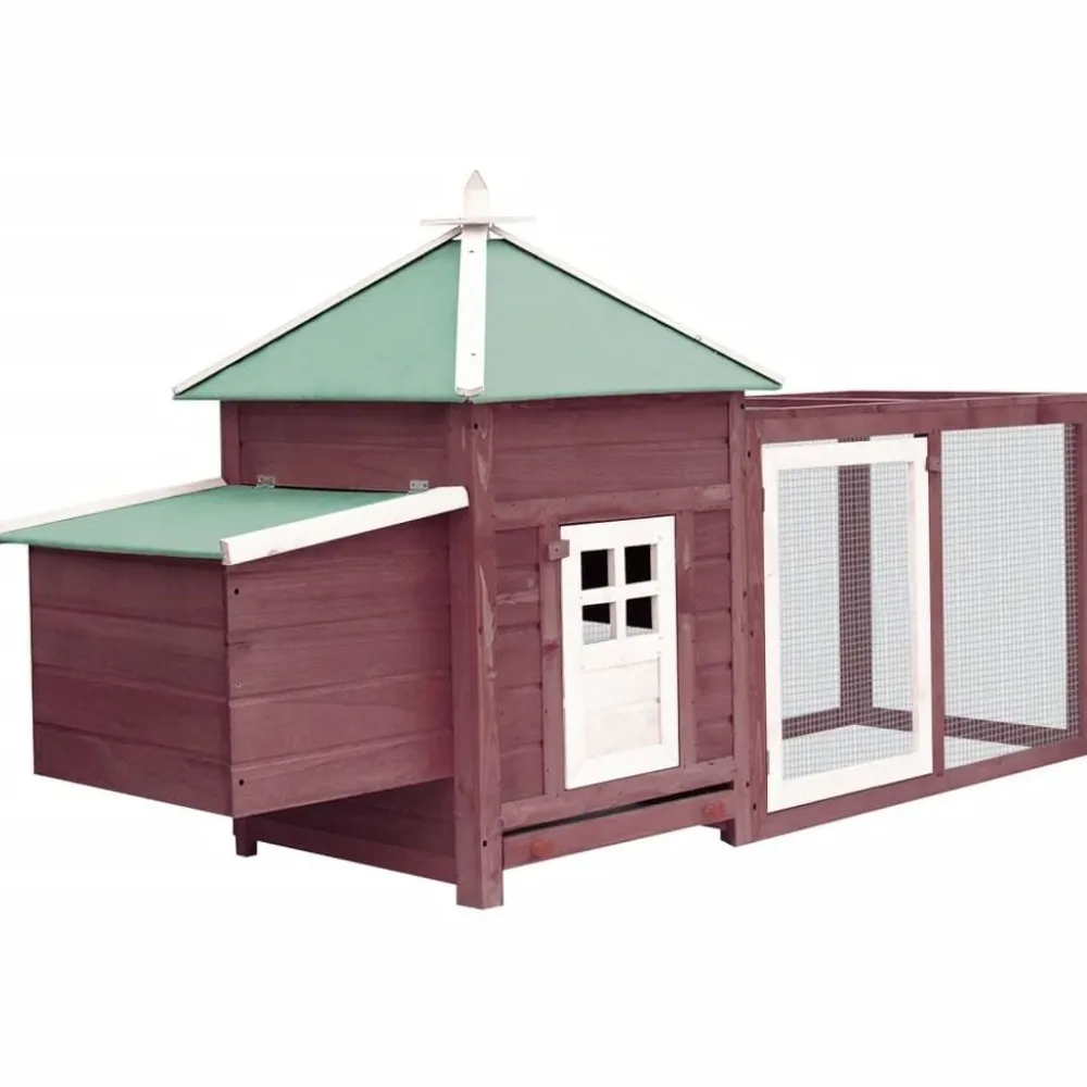 Clearance FinePRICE Kanakoppi pesälaatikolla mokka 193x68x104 cm täysi kuusi