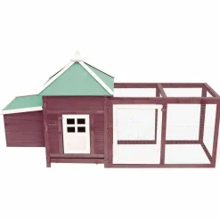 Clearance FinePRICE Kanakoppi pesälaatikolla mokka 193x68x104 cm täysi kuusi