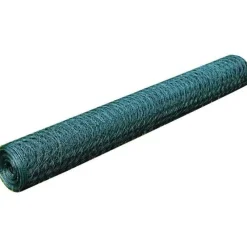 Outlet FinePRICE Kanaverkko galvanoitu PVC pinnoitteella silmäkoko 25mm 25x0.75m vihreä