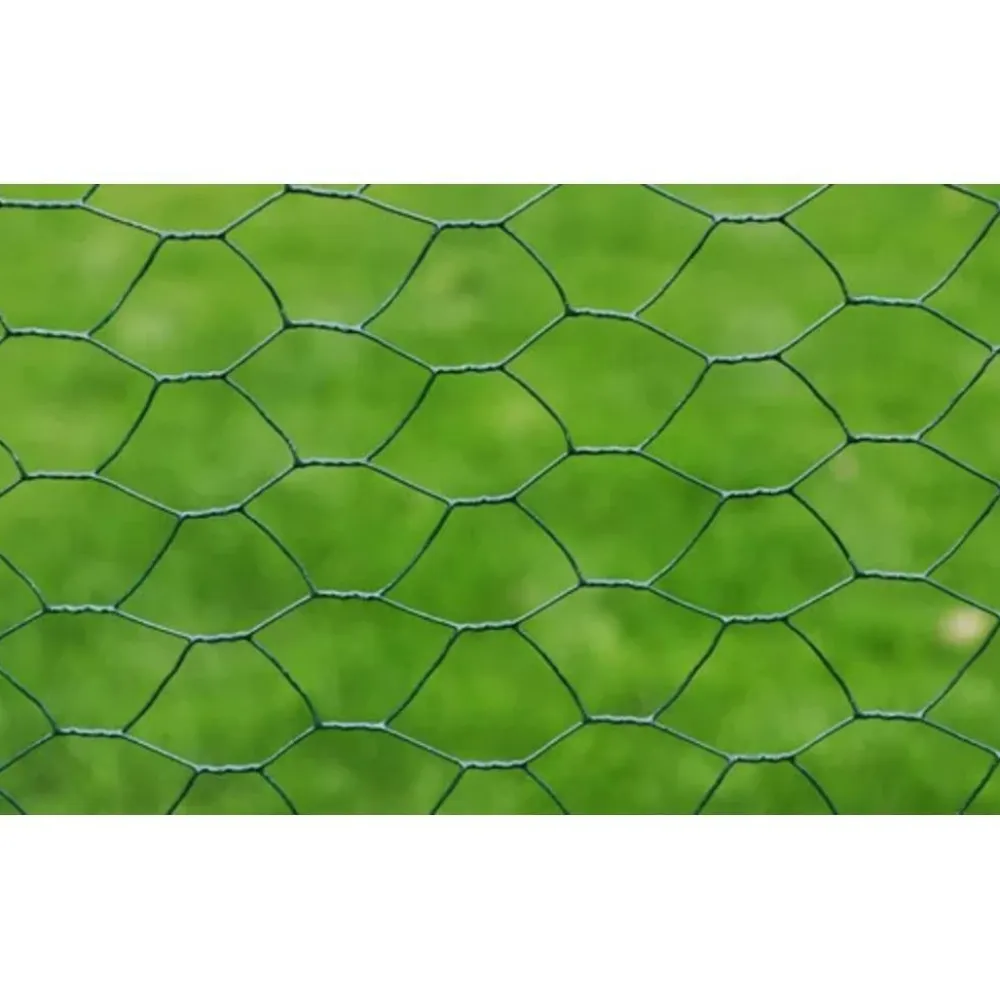 Outlet FinePRICE Kanaverkko galvanoitu PVC pinnoitteella silmäkoko 25mm 25x0.75m vihreä