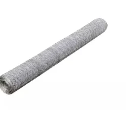 Clearance FinePRICE Kanaverkko galvanoitu PVC pinnoitteella silmäkoko 36mm 25x0.5m hopea