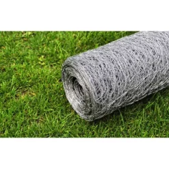 Best FinePRICE Kanaverkko galvanoitu PVC pinnoitteella silmäkoko 25mm 25x0.75m hopea